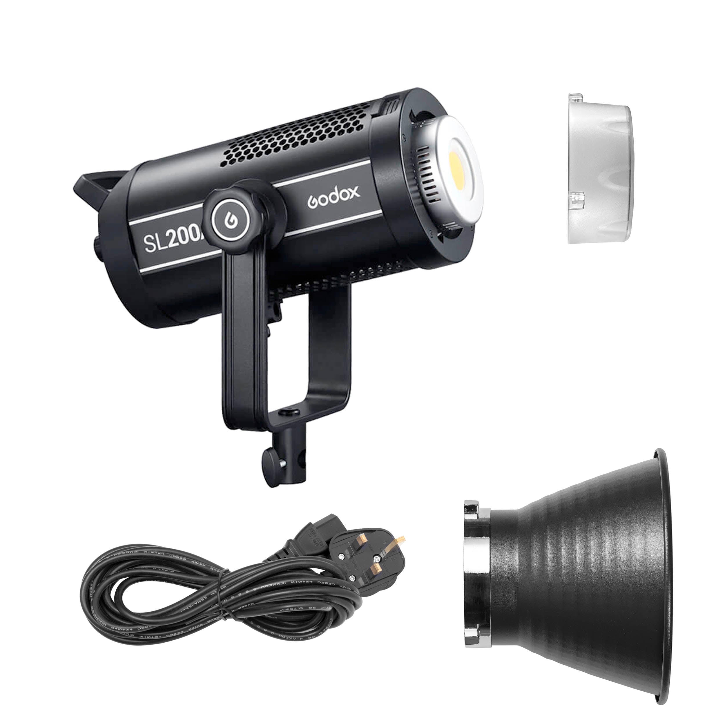 SL200II Daylight Balanced COB LED Video Light - Super Quiet 5600K Continuous Lighting for Photography, YouTube & Streaming - Perfect for Studio, Vlogging & Indoor Filming