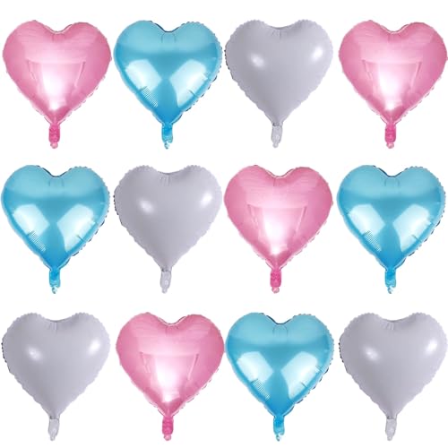 12 White Pearl Blue Pink