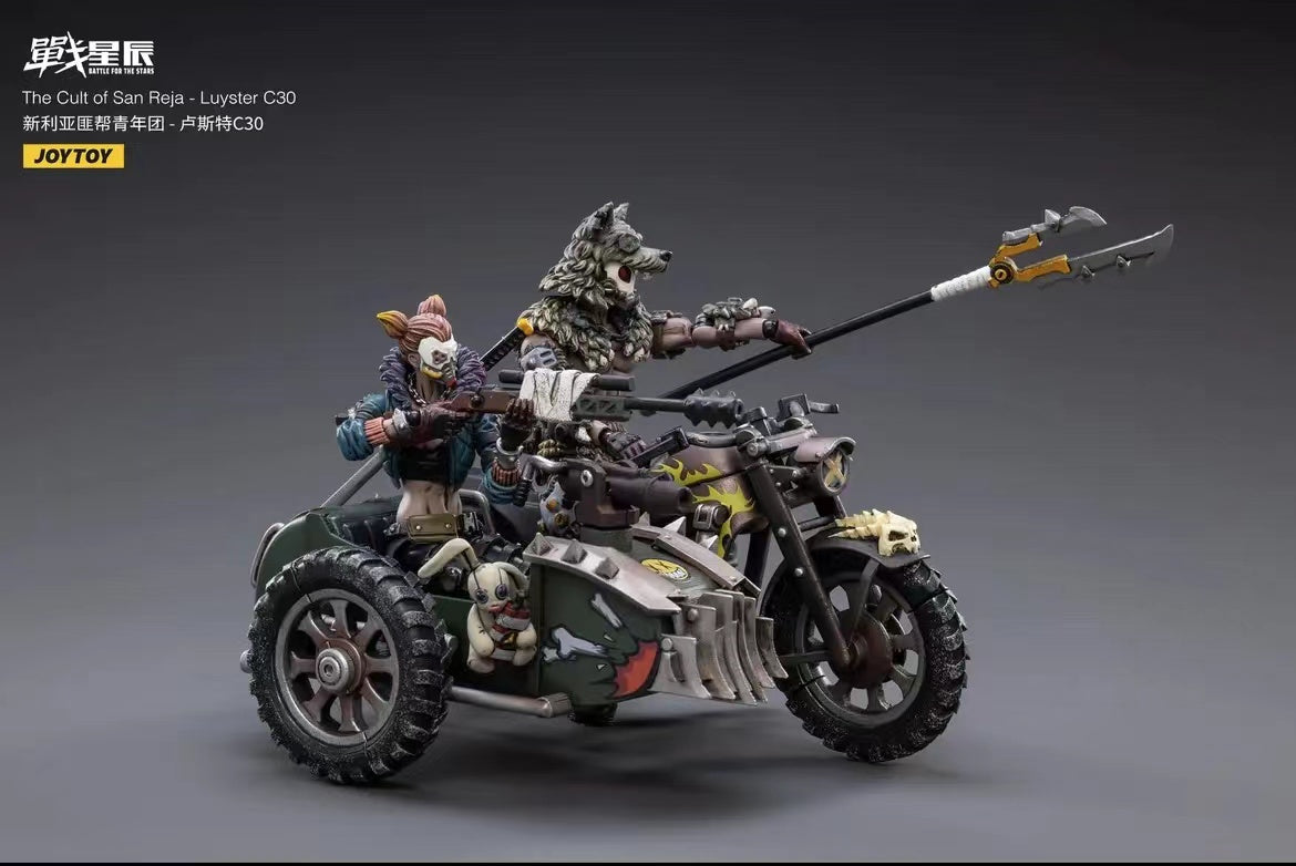 JOYTOY 1/18 Scale Motorcycle Model - The Cult of San Reja Luyster C30 Collectible Toy for Adults | Perfect for Display, Gift Giving & Action Figure Dioramas