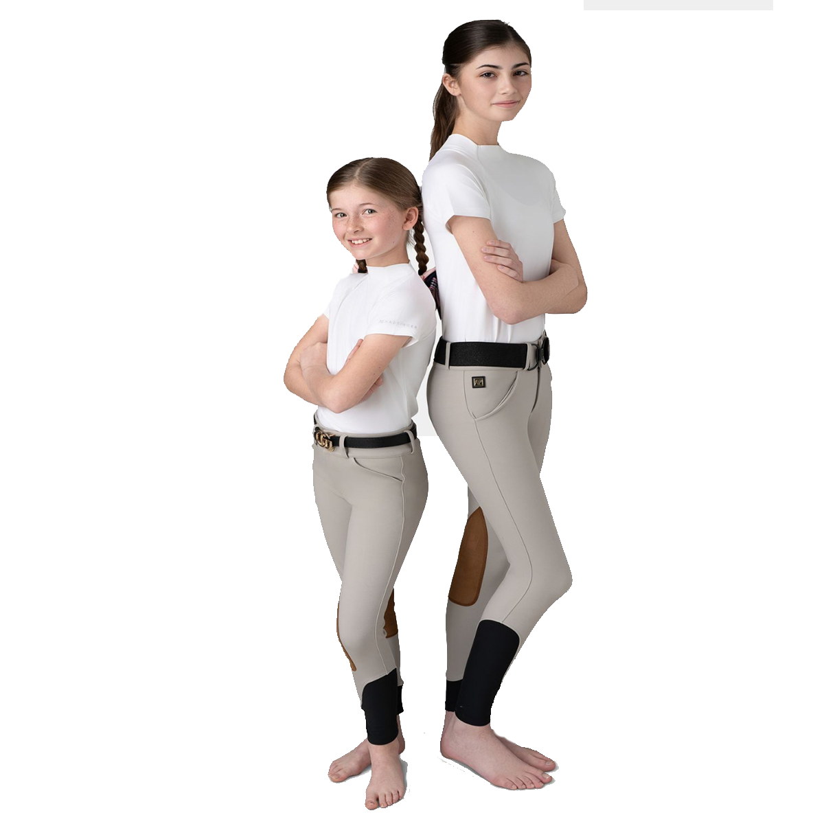 AP Hassinger Junior Heritage Knee Patch Breeches - Comfortable Riding Pants for Equestrian & Horseback Riding - Perfect for Show Jumping, Dressage & English Riding Lessons