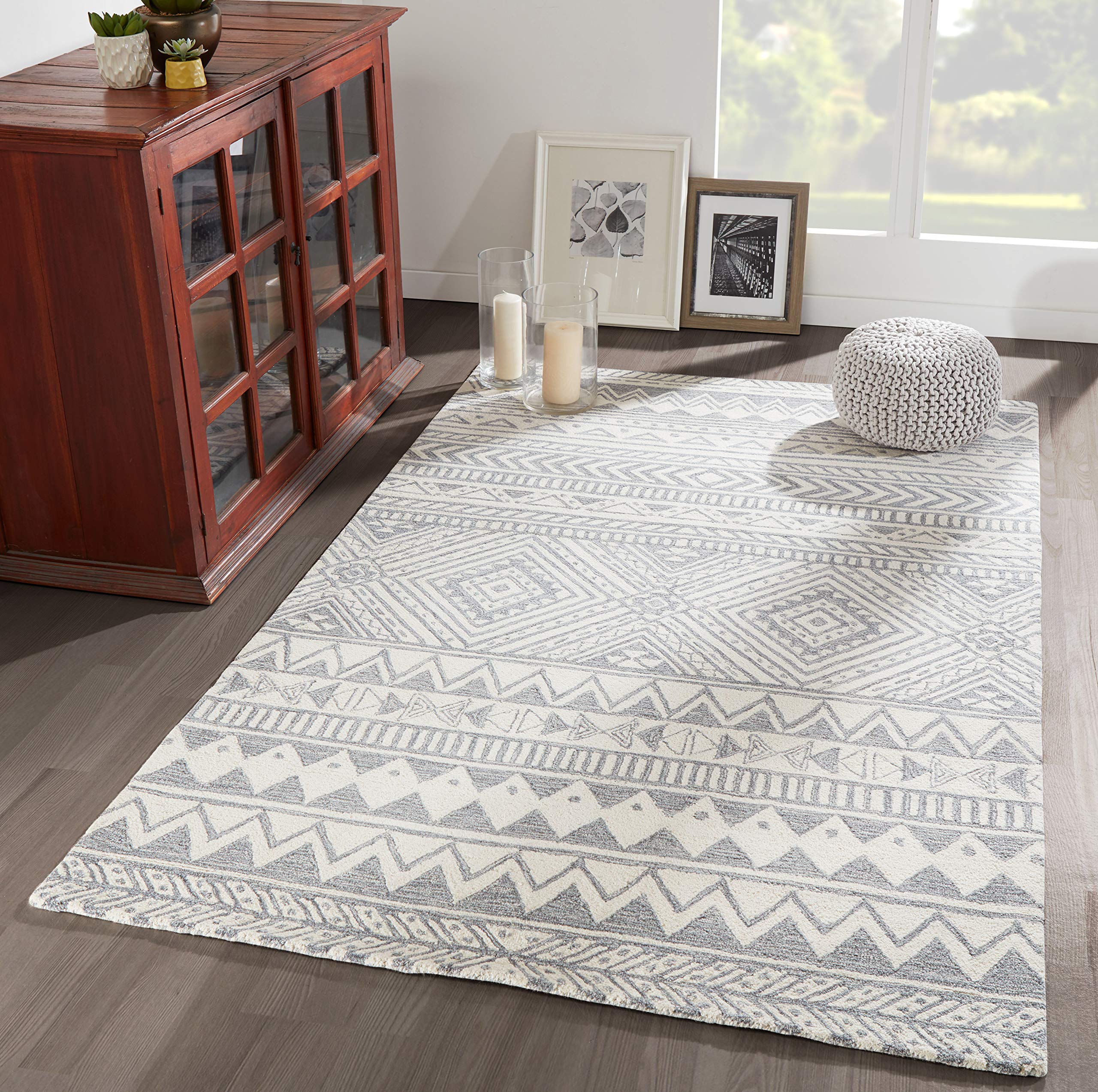 Momeni Mallorca Grey Area Rug 3'6