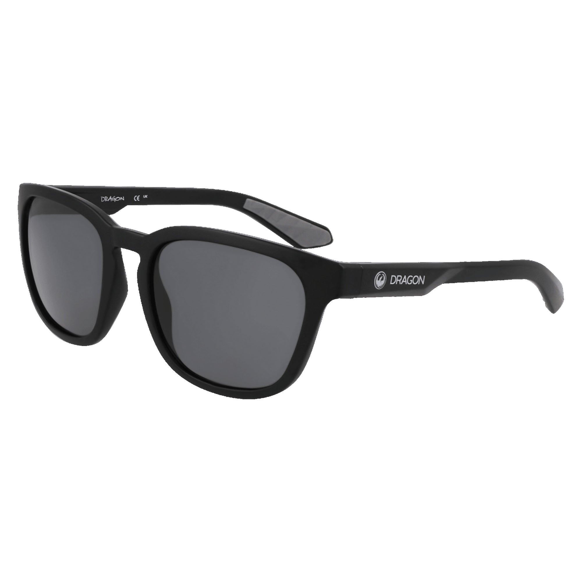 Dragon Dune LL H20 Polarized Men's Sunglasses - Matte Black/Smoke Lens - UV Protection for Outdoor Sports & Driving