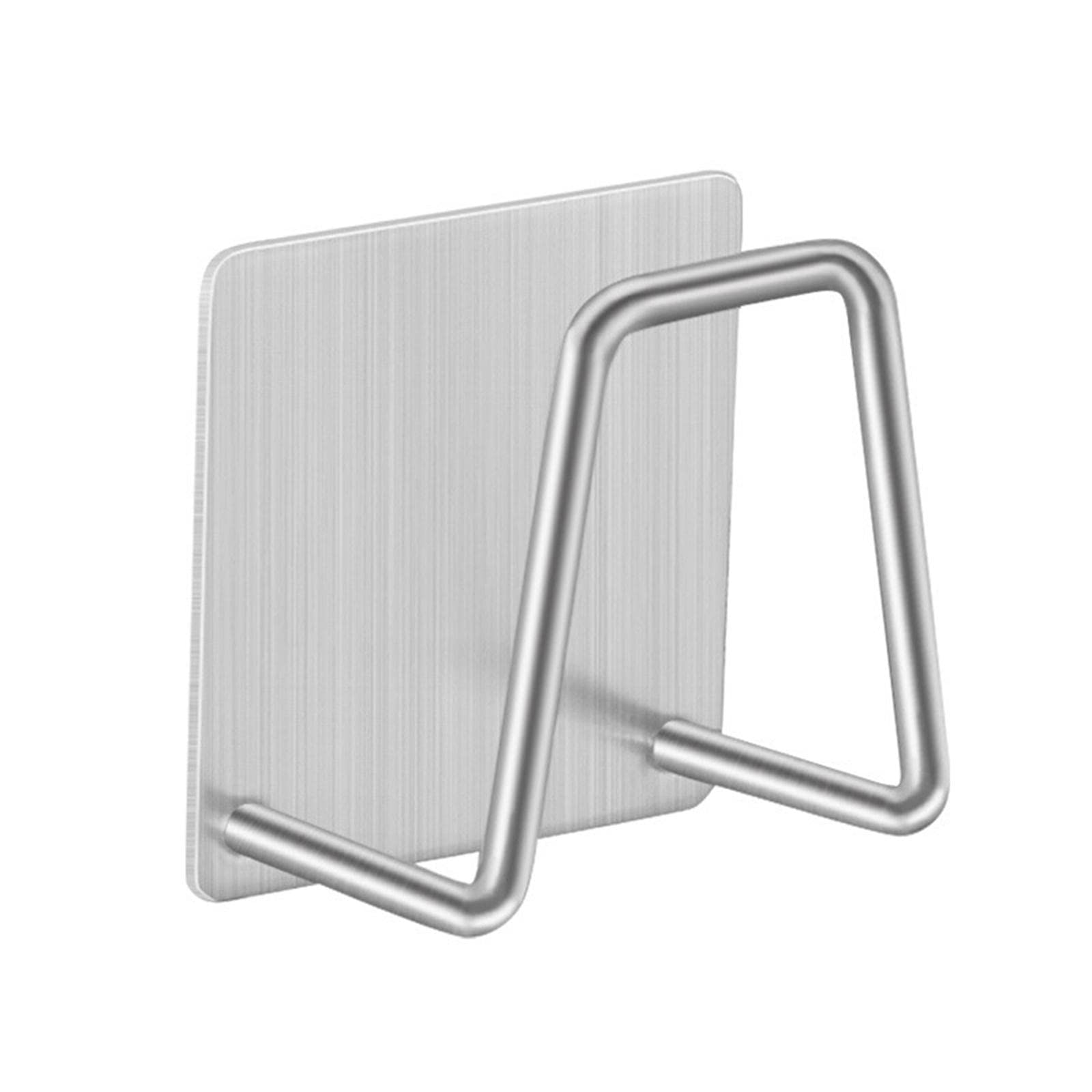 Stainless Steel Sponge Holder for Kitchen Sink - Self-Adhesive Wall Mounted Sponge & Scrubber Organizer with Drain Drying Rack | Perfect for Keeping Kitchen Sink Area Clean and Organized
