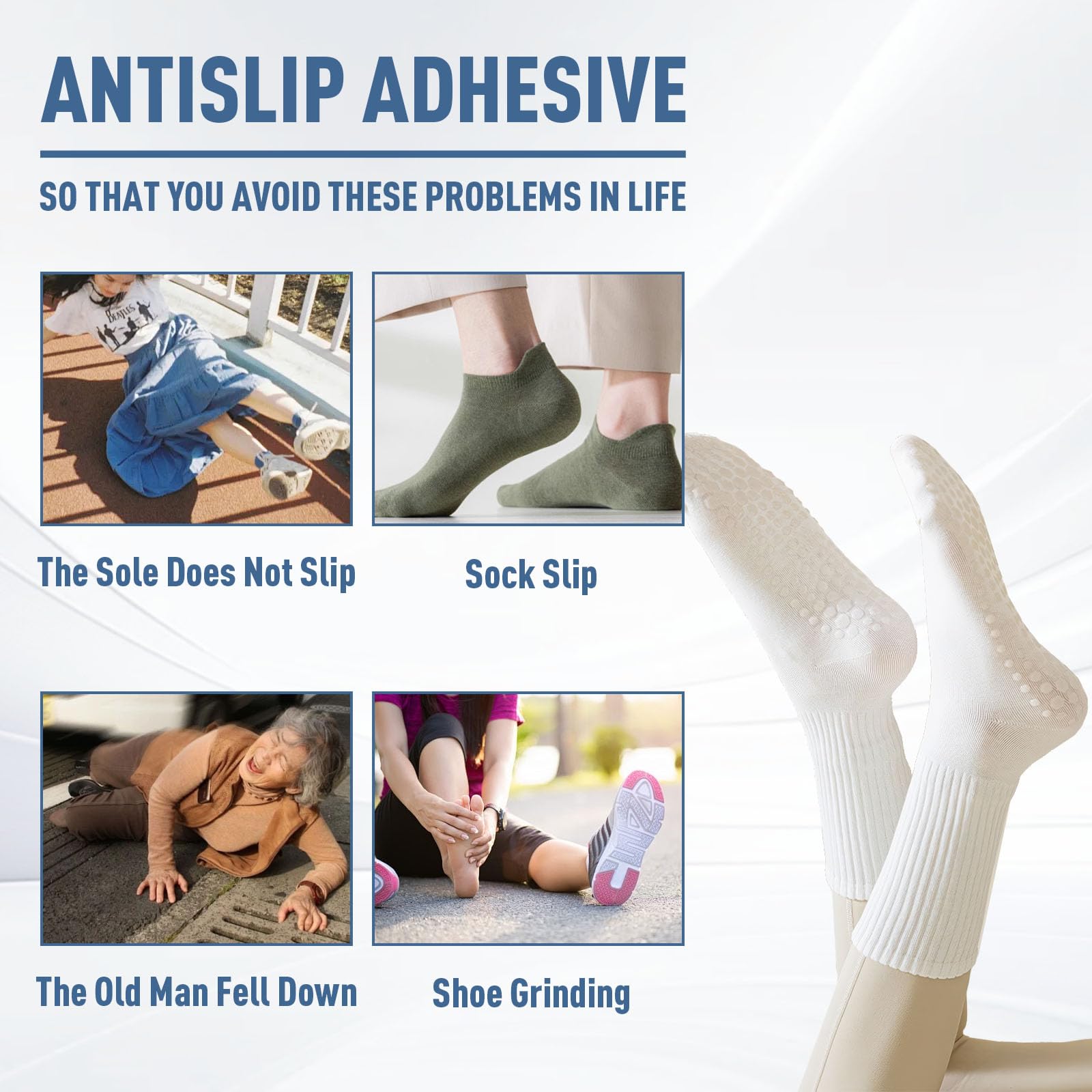 **Anti-Slip Sock Glue 3.5oz – Transparent Waterproof Fabric Adhesive for Socks, Pet Socks & Floor Mats | Latex-Free, Washable & Non-Toxic | Perfect for Dance, Yoga & Home Safety**