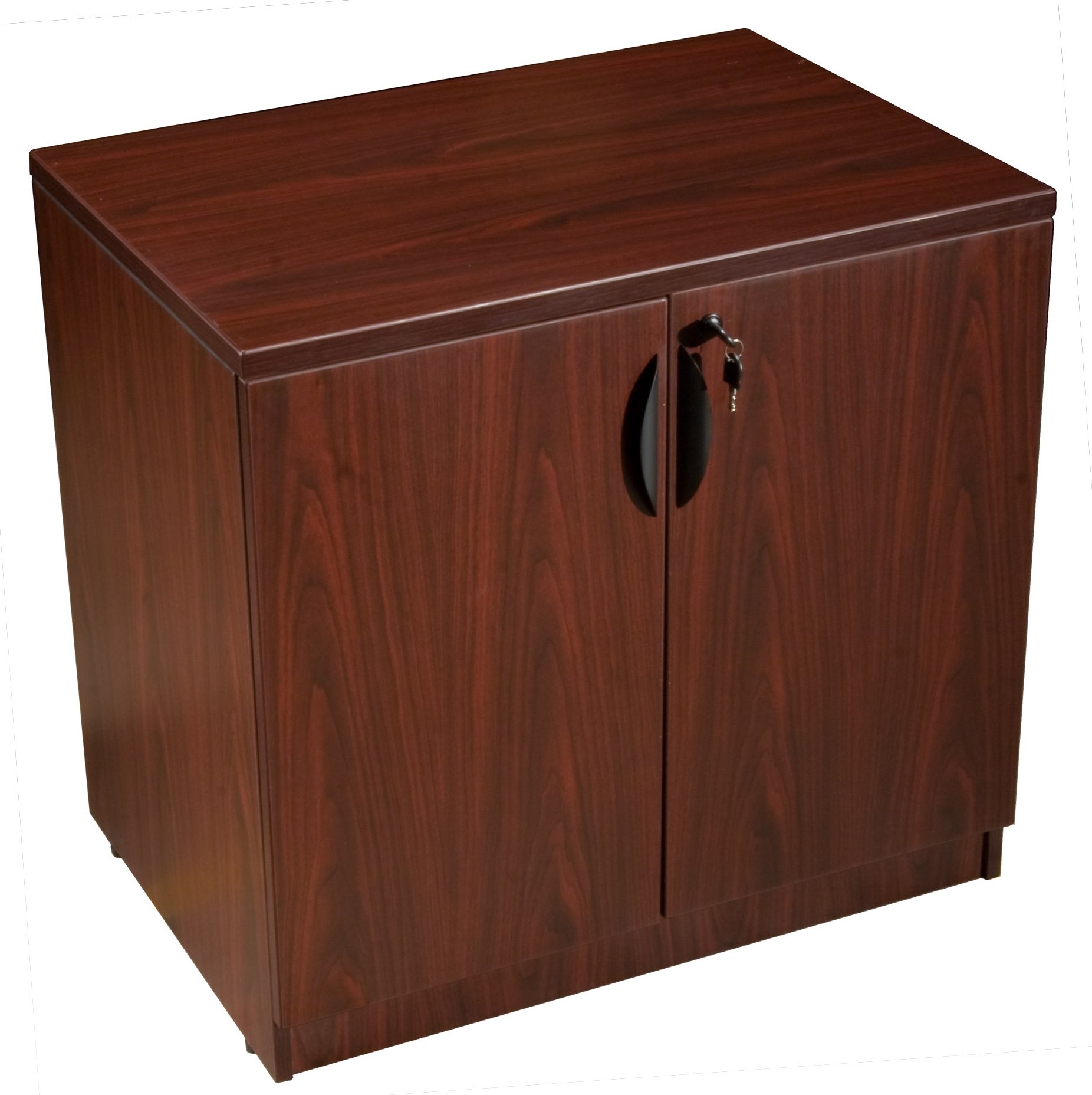 Premium Mahogany Storage Cabinet with Adjustable Shelves - Elegant Home & Office Organization Solution for Files, Books & Supplies
