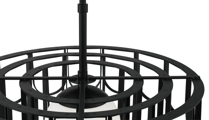Craftmade Melody Pendant Light in Flat Black - Modern Ceiling Lighting Fixture for Dining Room, Kitchen Island & Bedroom Decor
