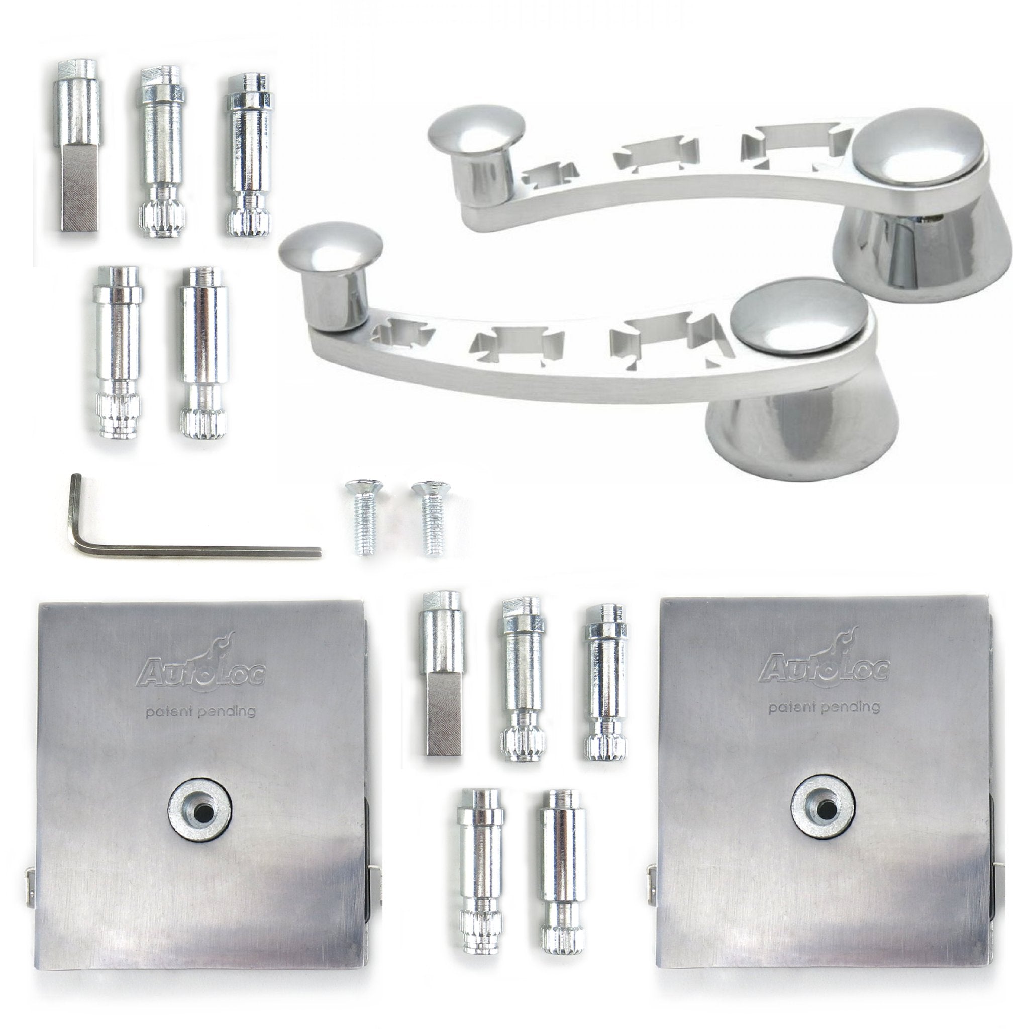 1903-1904 Ford Model AC 12V Power Window Conversion Kit with Billet Crank Switch & Cross Lever Handles - Classic Car Restoration Upgrade for Smooth Window Operation