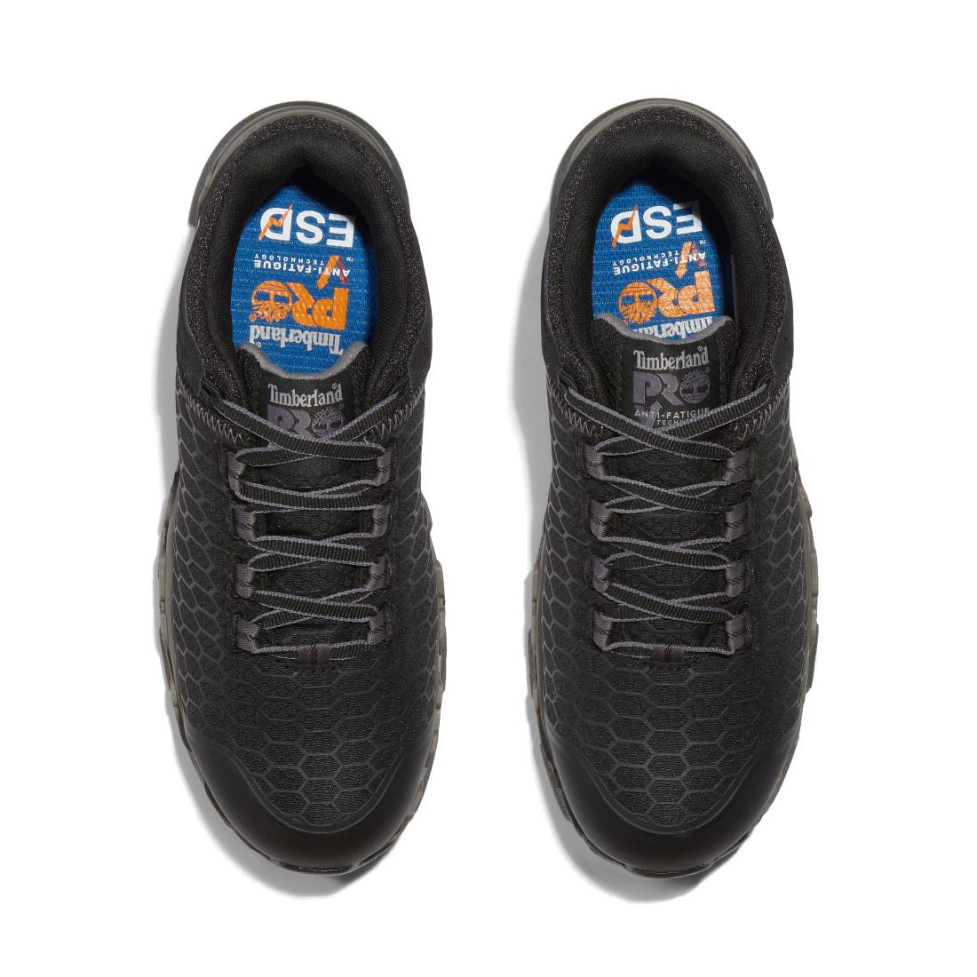 Powertrain Sport SD35 Women's Alloy Toe Work Shoes - Black | Slip Resistant & Comfortable Safety Shoes for Construction, Warehouse & Industrial Work