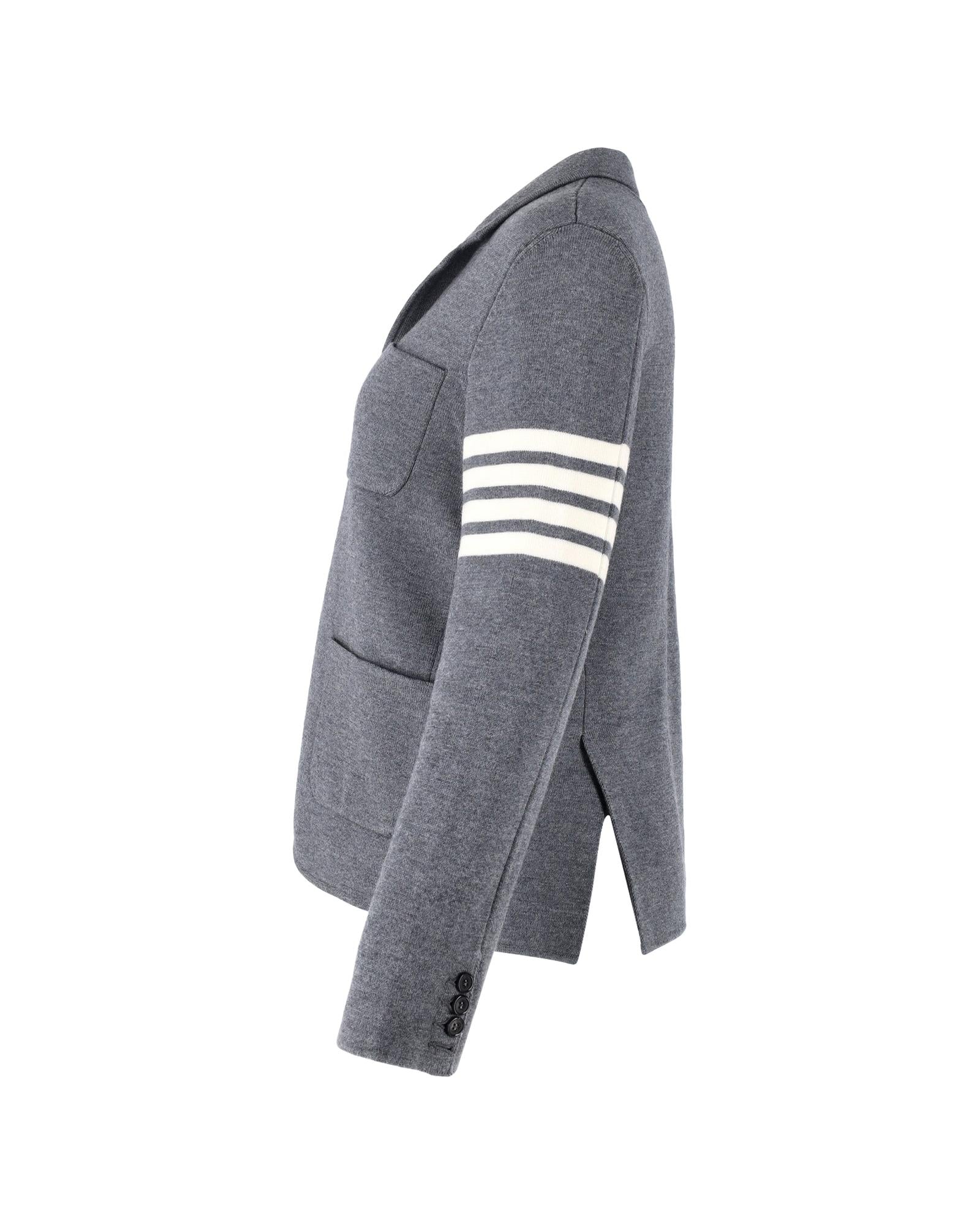 4Bar Stripe Cardigan Sweater for Women - Soft Knit Long Sleeve Open Front Wrap - Cozy Fall Winter Fashion - Perfect for Office, Date Night & Casual Outings