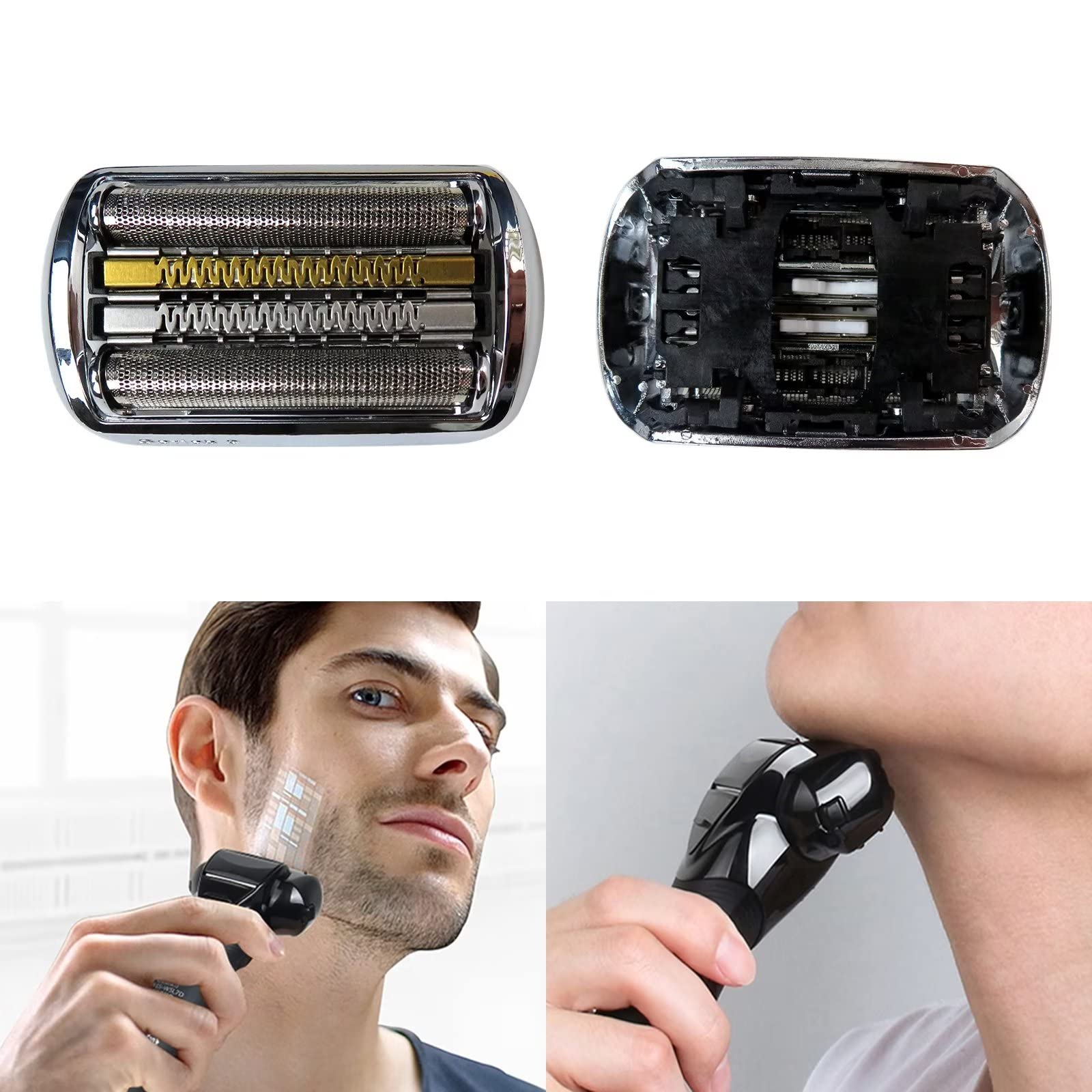 Braun 9293s 9385cc 9390cc Electric Shaver Replacement Heads - Precision Trimmer Blades for Men's Grooming - Perfect for Travel, Home & Office Use