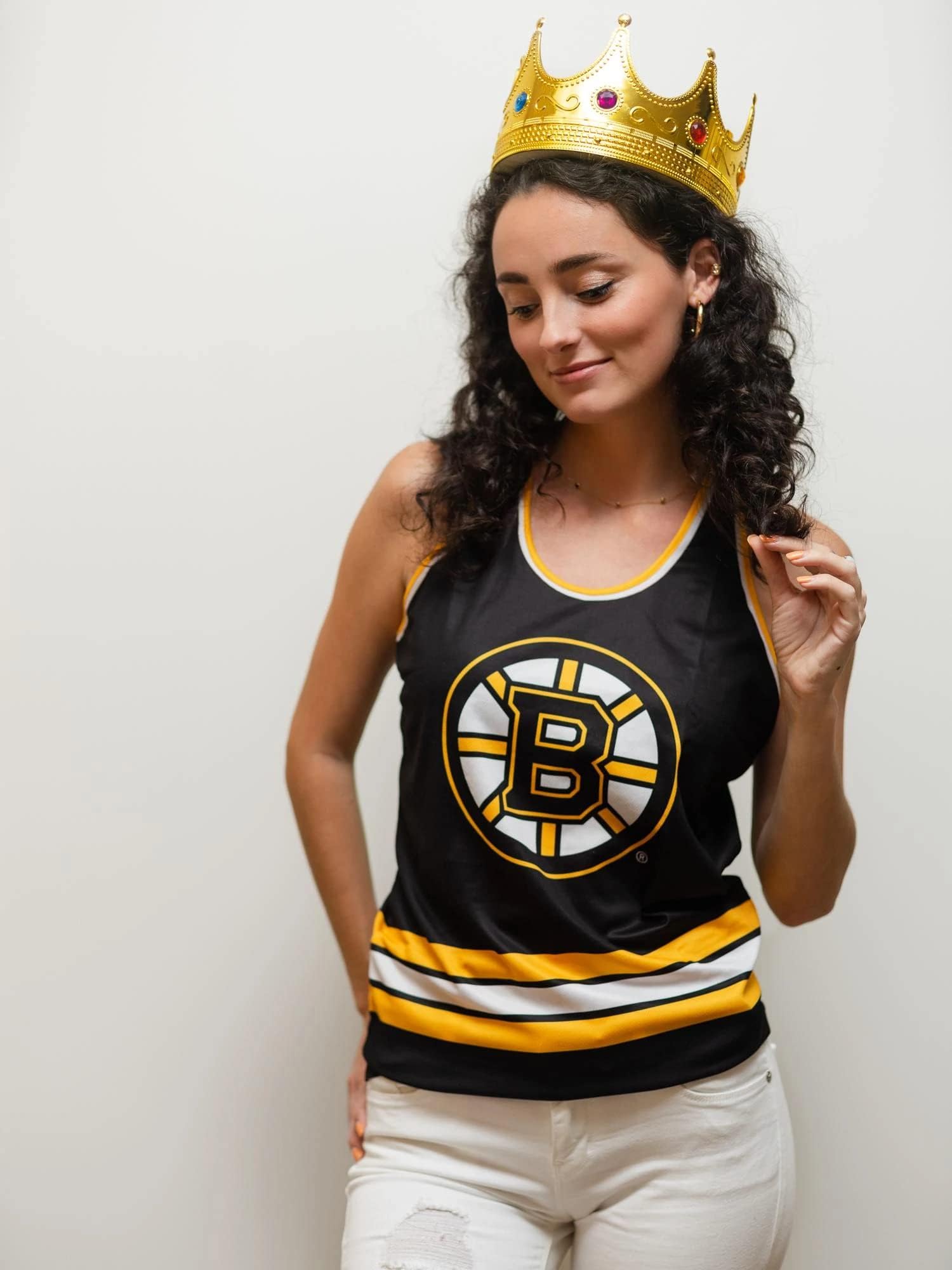 Boston Bruins Women's Racerback Hockey Tank Top - NHL Hockey Fan Apparel for Women - Perfect for Game Day, Workouts & Casual Wear
