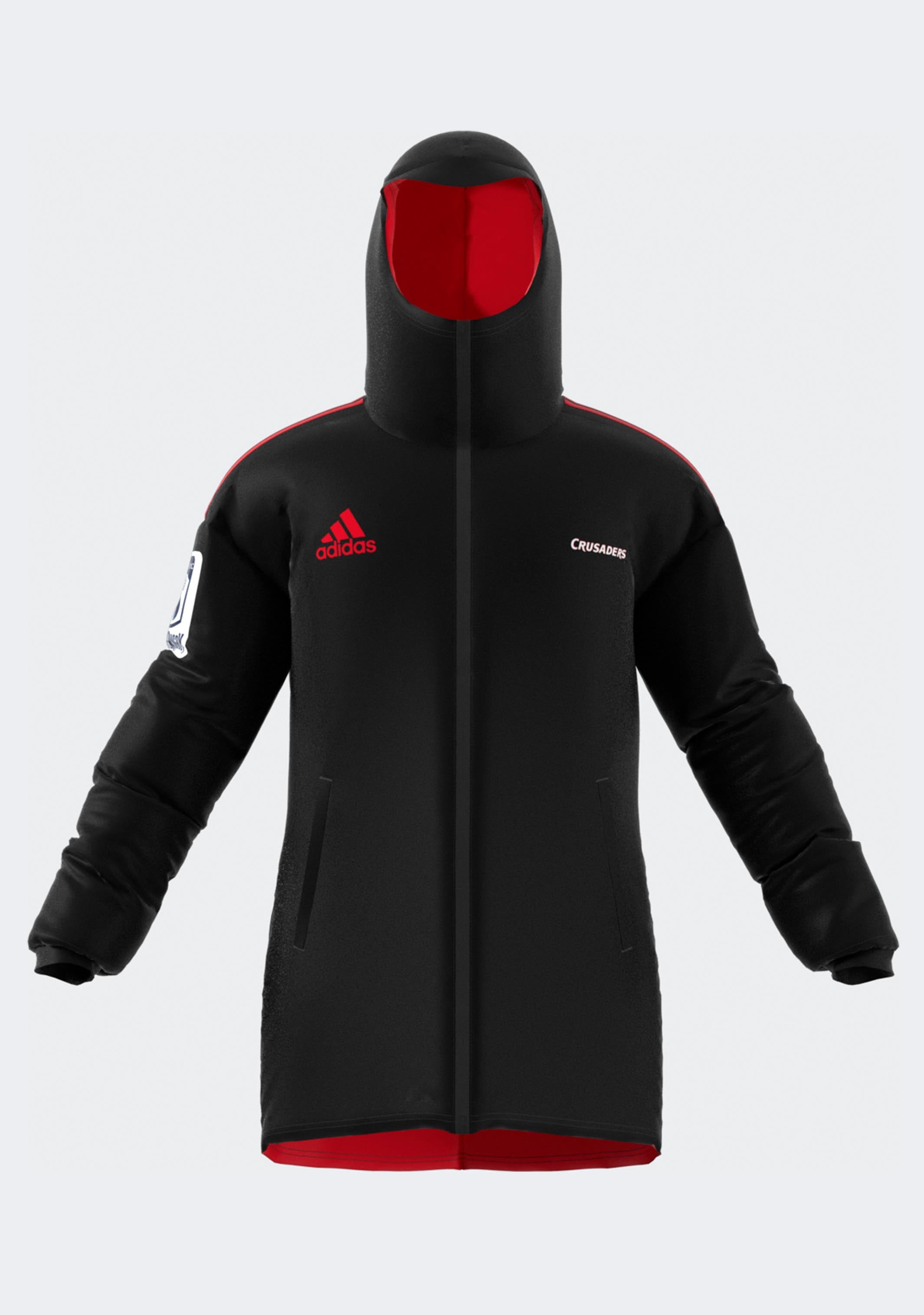 Adidas Men's Crusaders Stadium Parka Coaches Jacket - Waterproof Windbreaker for Outdoor Sports & Casual Wear