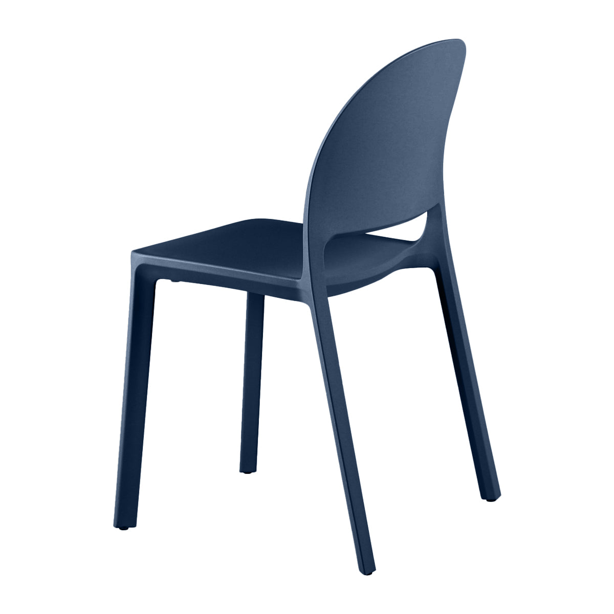 Modern Arch Stacking Dining Chair - Sturdy & Space-Saving Stackable Chairs for Kitchen, Dining Room, or Office - Perfect for Small Spaces & Entertaining