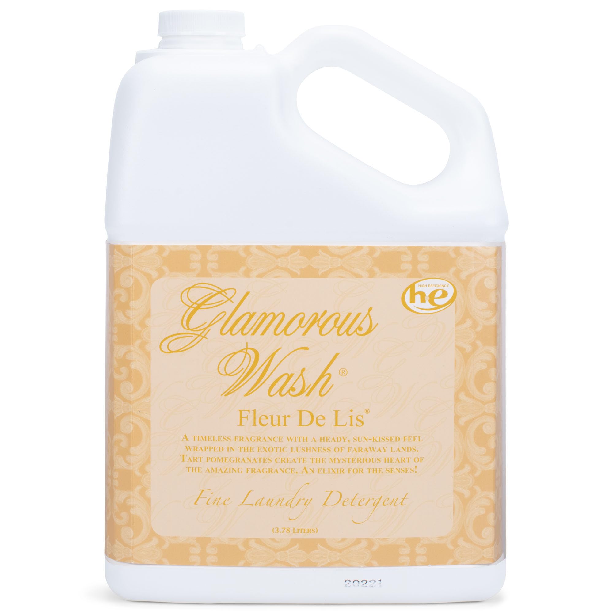 Fleur De Lis Glamorous Wash 128 oz (1 Gallon) Premium Laundry Detergent for Delicate Fabrics - Perfect for Luxury Linens, Silk & Cashmere