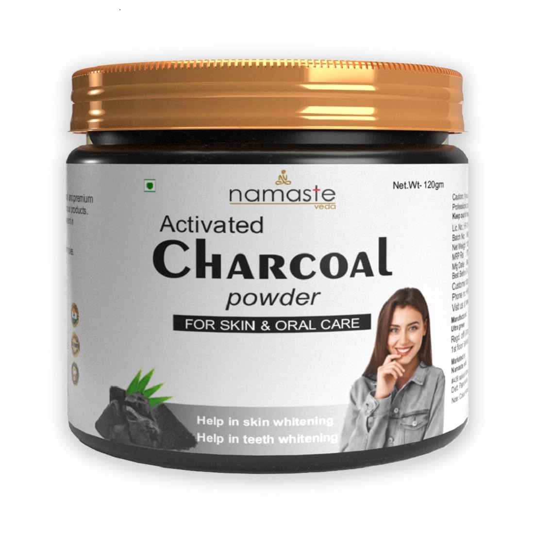 Pure Activated Charcoal Powder for Detox & Beauty - Deep Pore Cleansing to Remove Impurities, Toxins & Excess Oil (120g) | Perfect for Skin Perfection, Face Masks & Body Scrubs