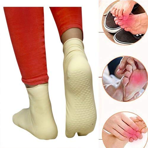 Zency Anti Crack Heel Protector Socks - Toe Free Heel Pain Relief for Men & Women - Comfortable Foot Care for Dry Cracked Heels - Perfect for Sleeping, Home Wear & Diabetic Foot Care
