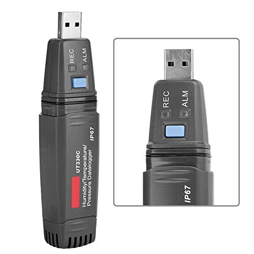 UT330C USB Temperature Data Logger - Digital Thermometer & Hygrometer for Refrigerator Monitoring (-40~80℃, RH) | Perfect for Food Storage, Pharmaceutical Cold Chain & Laboratory Use