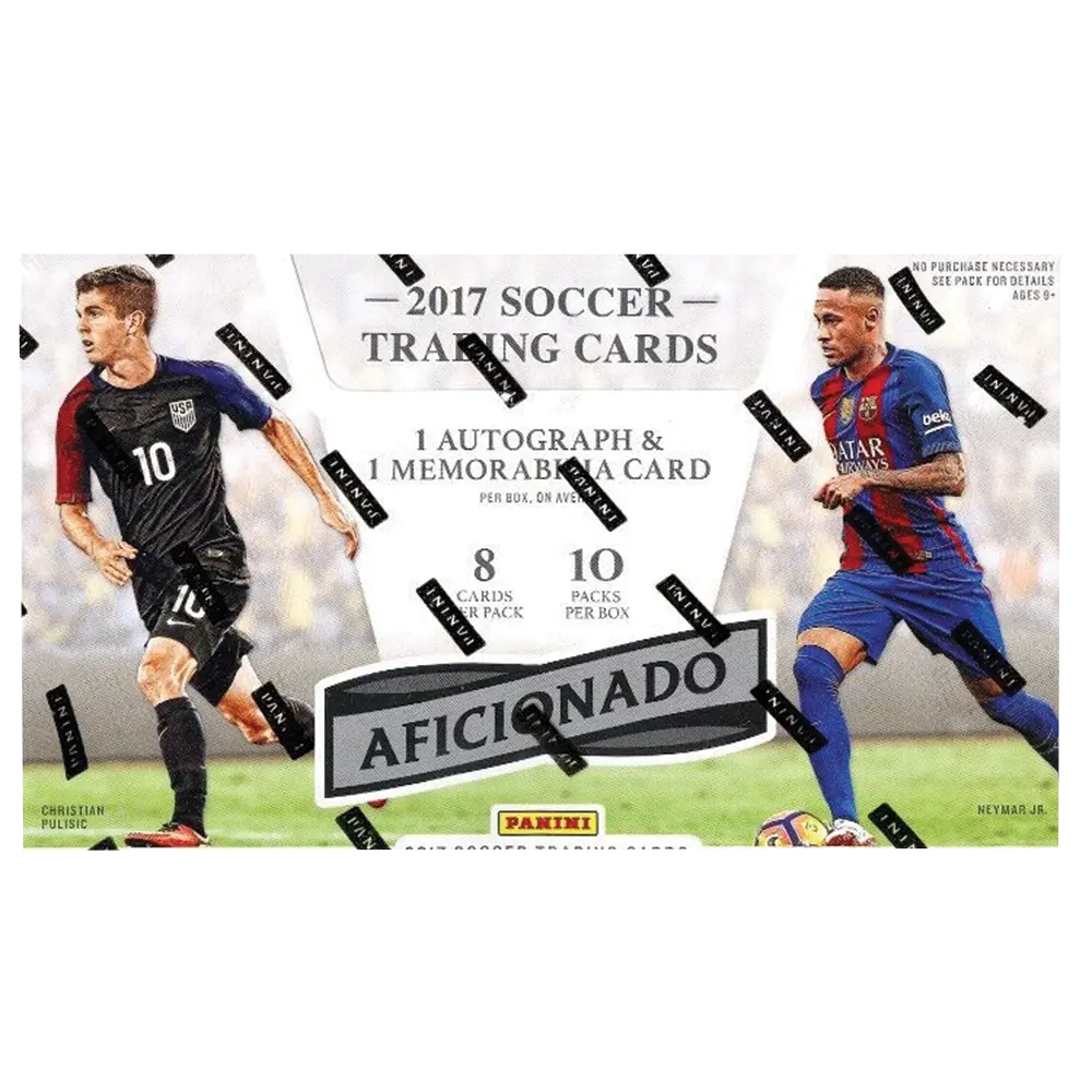 2016-2017 Panini Aficionado Soccer Hobby Box - Collectible Trading Cards for Soccer Fans & Card Collectors | Perfect for Gifts, Investments & Game Day Trading