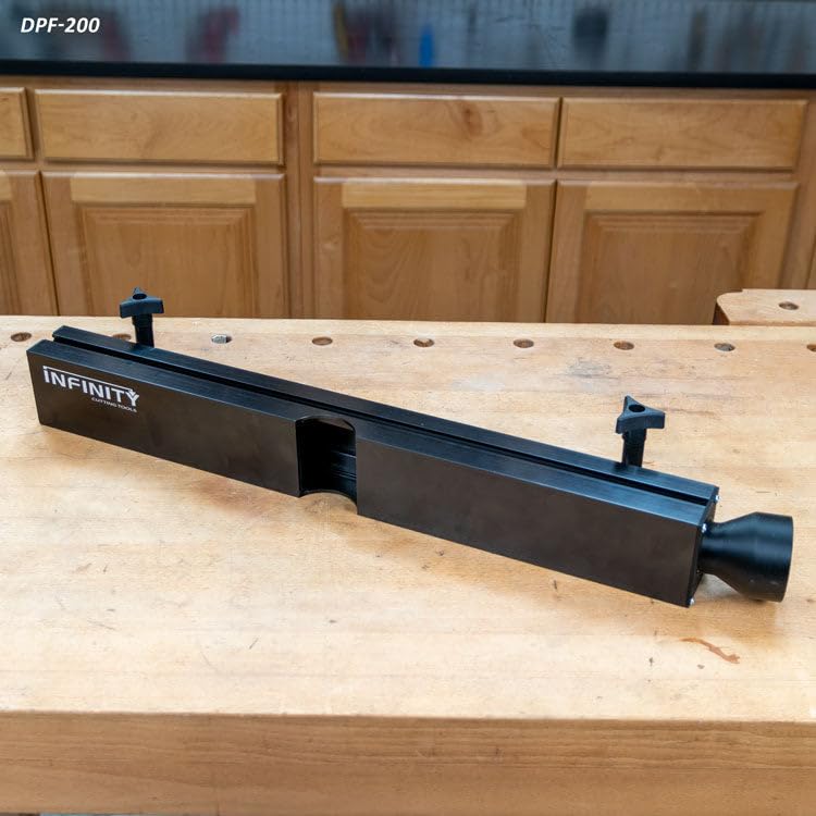 Infinity Cutting Tools DPT-200 Professional Drill Press Table with Fence - Heavy Duty Workbench for Woodworking, Metalworking & DIY Projects - Perfect for Home Workshops & Professional Use