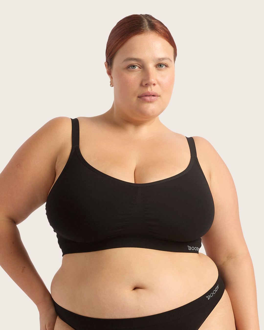 Wireless Full Bust Bra for Women - Comfortable Support & Lift - Black - Perfect for Everyday Wear, Yoga & Lounge