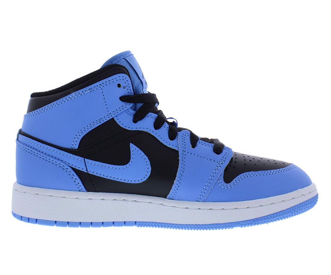 Jordan Boys Air 1 Mid Basketball Shoes - Big Kids Size for School, Sports & Casual Wear - High-Top Sneakers for Youth Basketball & Everyday Style