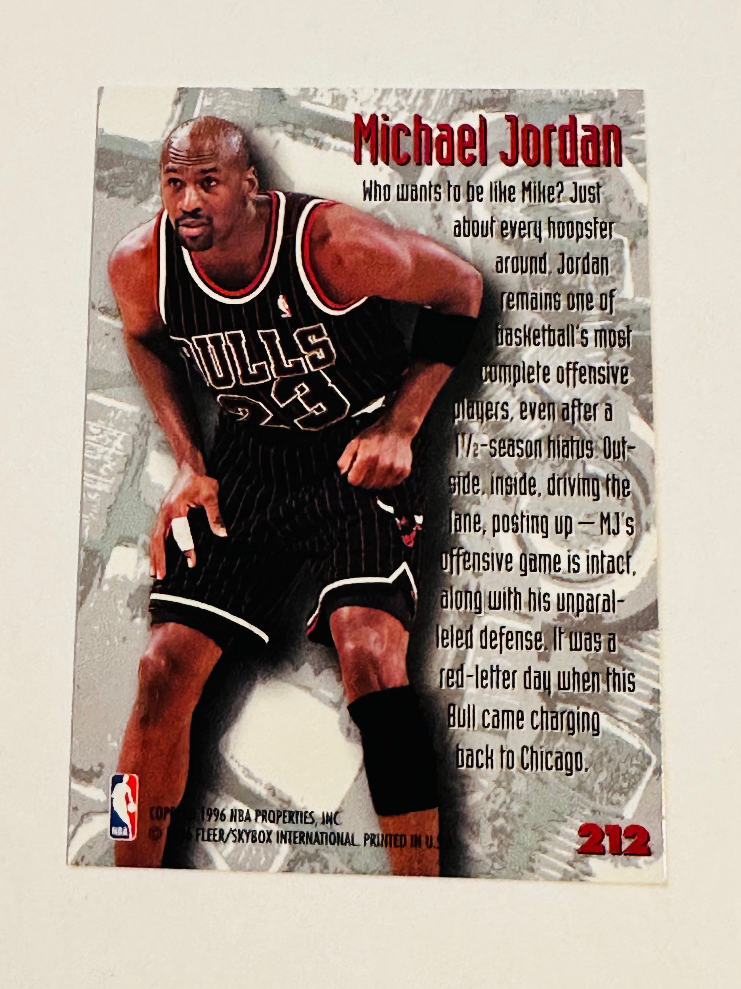 1996 Michael Jordan Fleer Metal High Grade Basketball Card - Rare Collectible for Sports Memorabilia & Investment