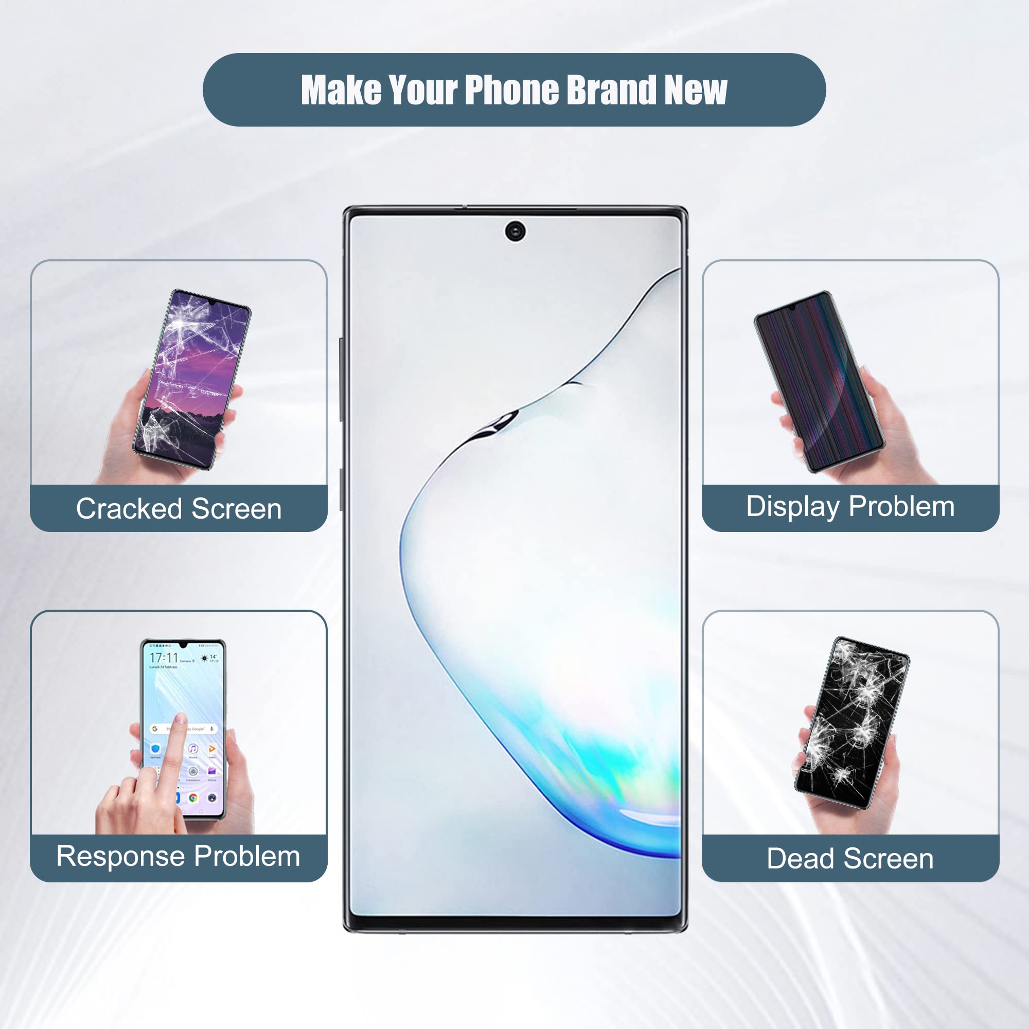 Original LCD Touch Screen Display Assembly for Samsung Galaxy Note10+ Note 10 Plus SM-N975U SM-N975F/DS - 6.8
