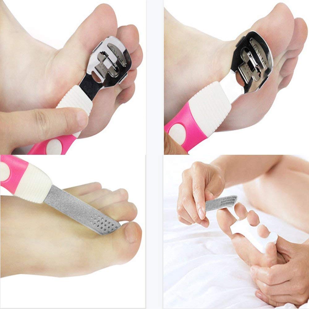 Professional Foot Callus Remover & Pedicure Tool - Red Square Foot File for Dead Skin, Corn & Cuticle Care - Exfoliating Hard Skin Scraper for Spa & Home Pedicure - Perfect for Dry Cracked Heels & Smooth Feet