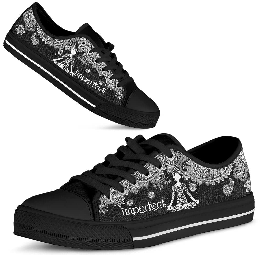Perfect Meditation Yoga Canvas Low Top Sneakers for Men & Women - Comfortable Yoga Shoes with Gift Box - Ideal for Yoga Practice, Meditation & Casual Wear
