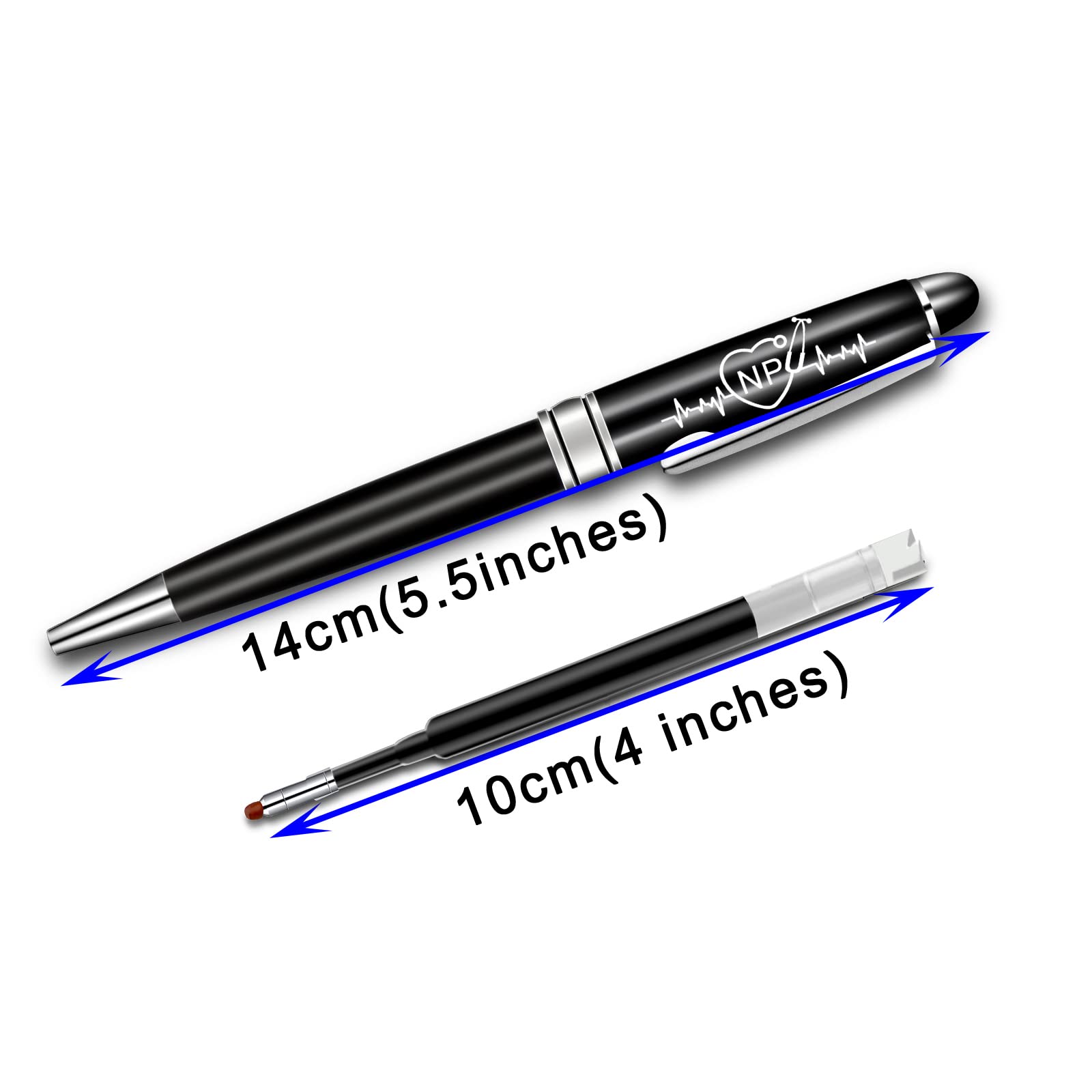 BLUPARK Nurse Practitioner Graduation Gift - Premium NP Ballpoint Pen with Inspirational Quote - Perfect Gift for Nurse Practitioner Students & Graduates - Ideal for Clinical Work, School & Professional Use