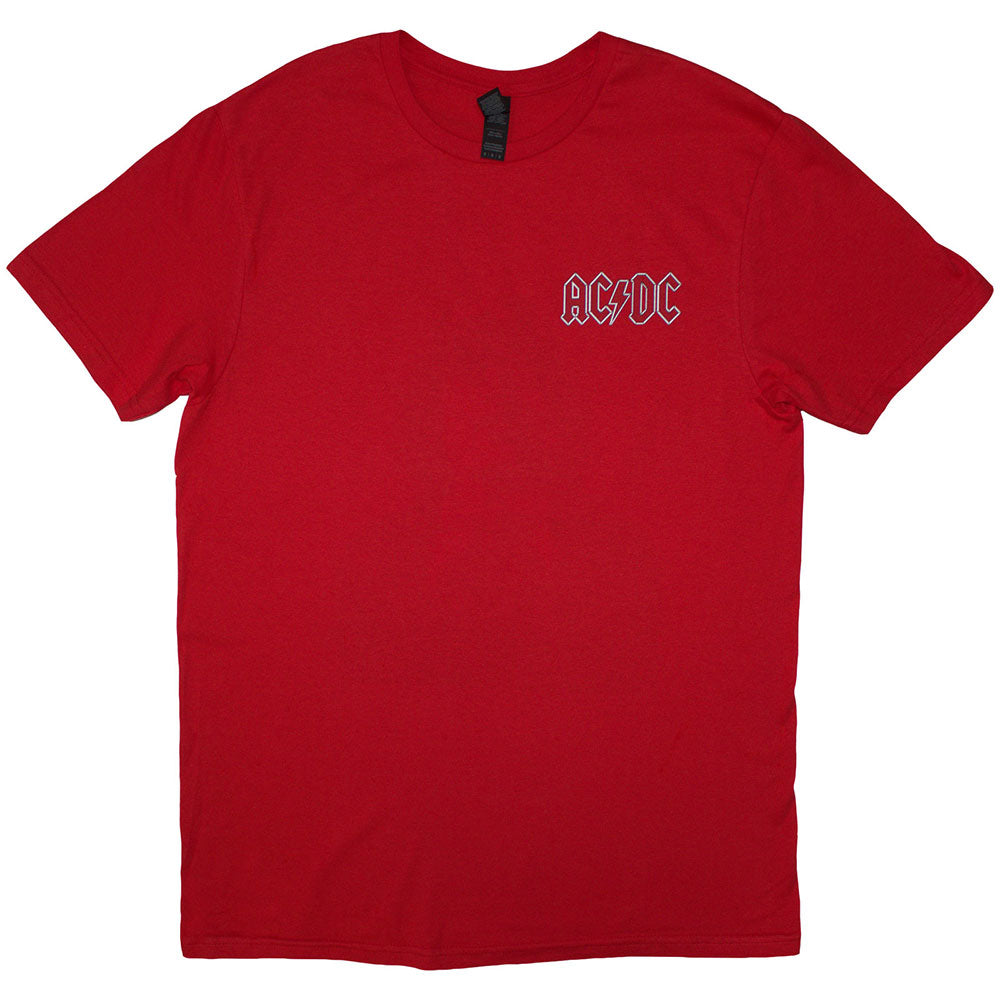 AC/DC Band Official T-Shirt with Mini Logo - Vintage Rock Music Merchandise | Perfect for Concerts, Music Festivals and Rock Fans