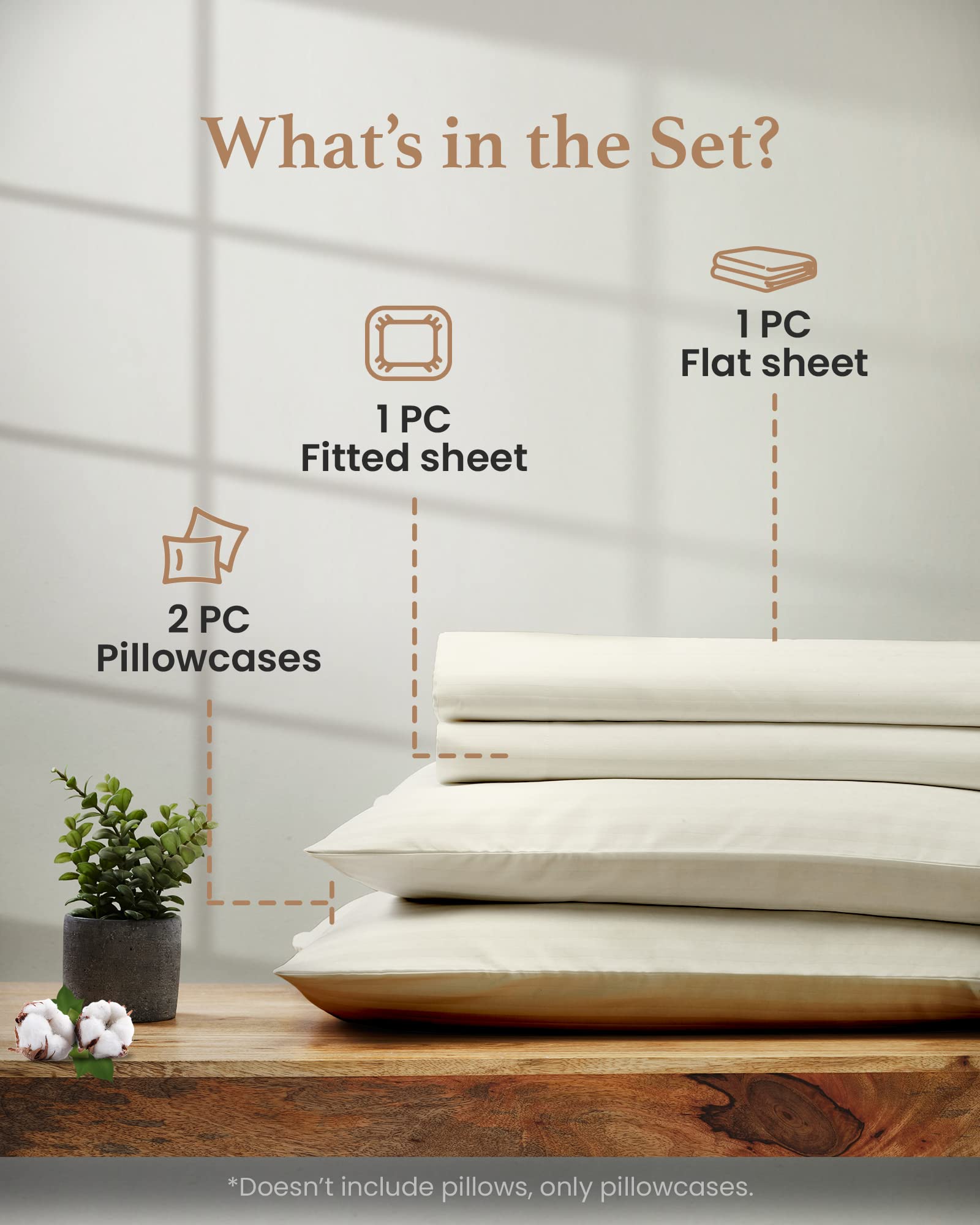 Luxury 100% Egyptian Cotton California King Sheet Set - 4Pc 1000 TC Sateen Weave Bedding with 16