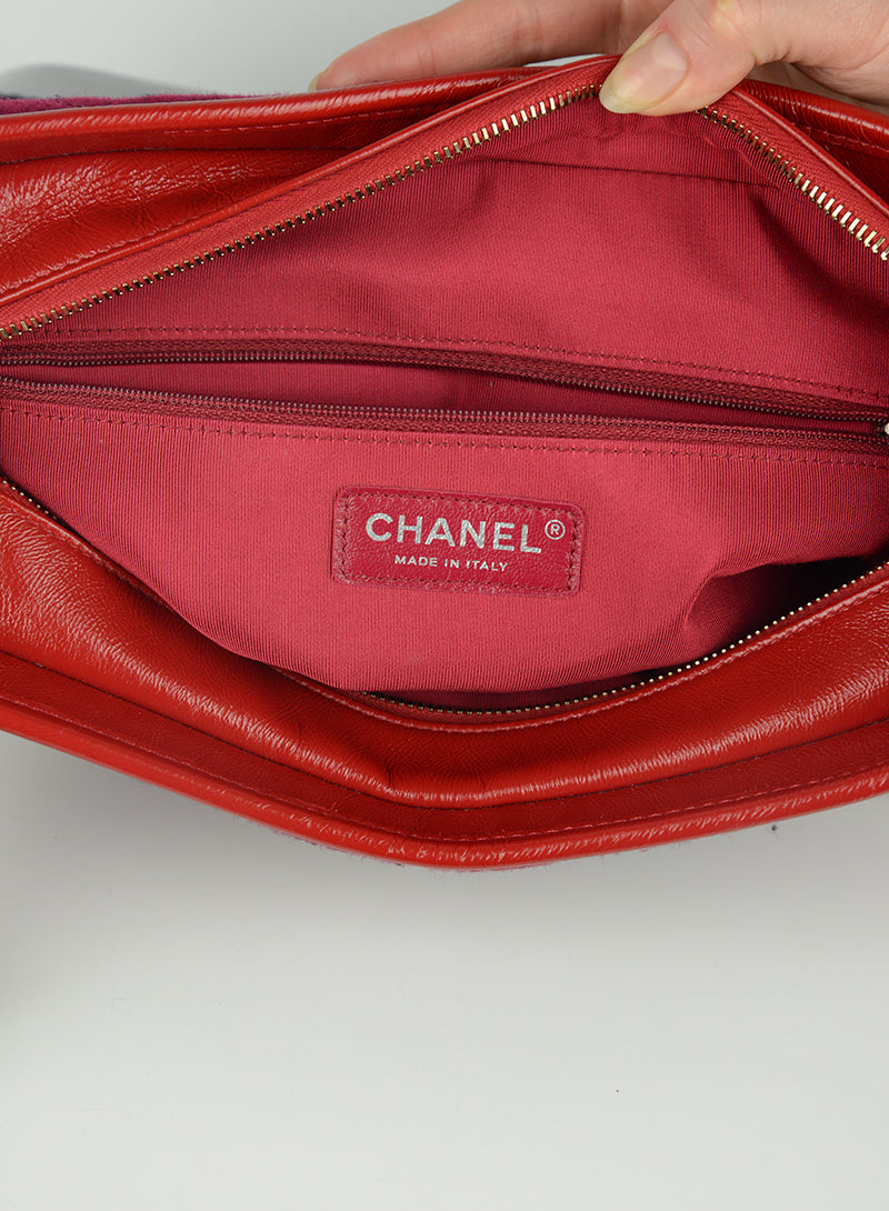 Chanel Gabrielle Red and Blue Leather Shoulder Bag - Luxury Designer Handbag for Women, Perfect for Parties, Work & Everyday Use