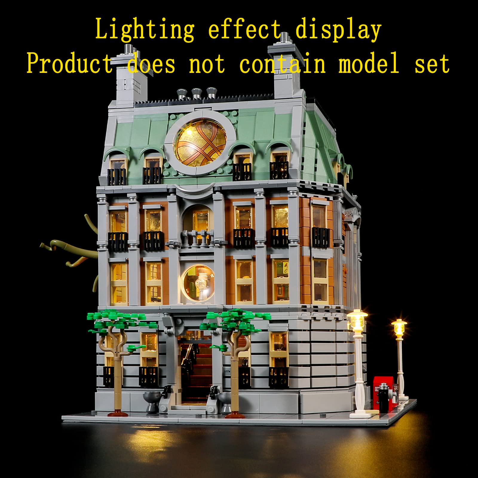 GEAMENT LED Light Kit for Lego Sanctum Sanctorum 76218 - Compatible with Lego Marvel Superheroes Sets (Building Blocks Not Included) - Perfect for Home Display, Gift Giving & Marvel Collections