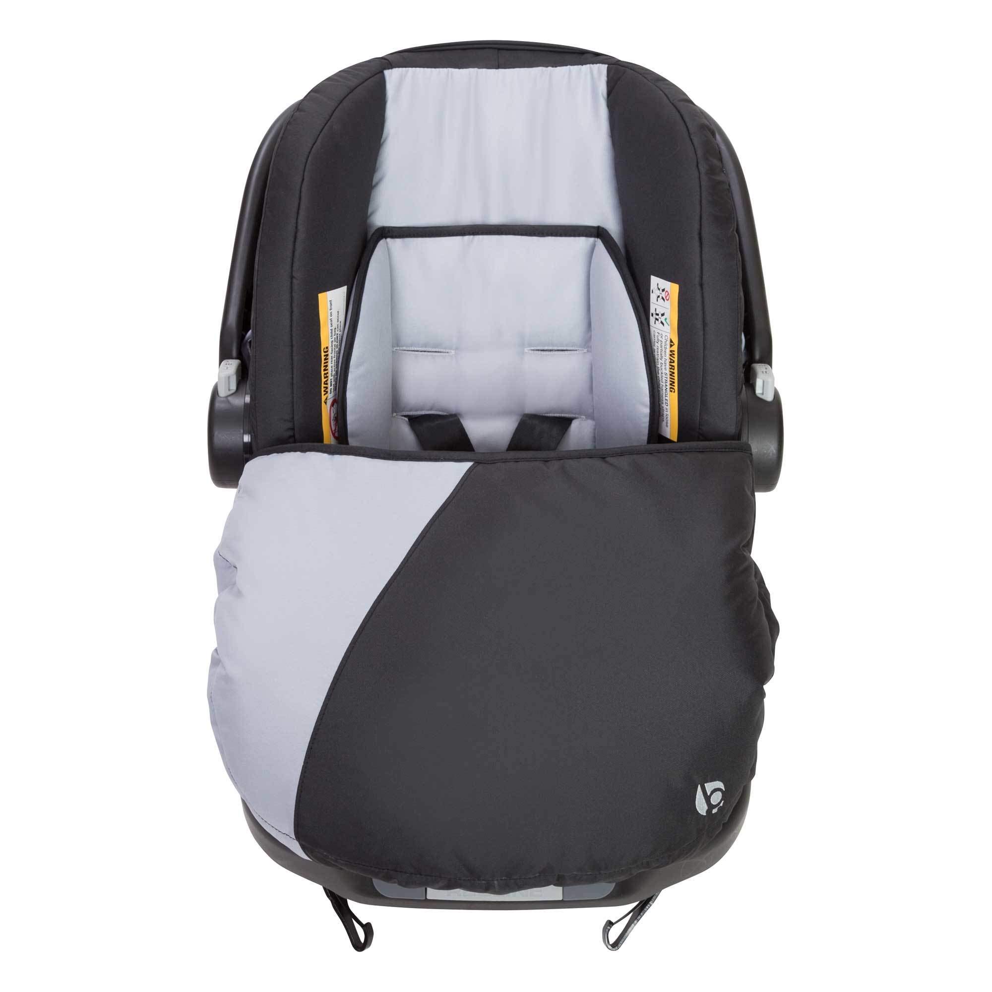 Baby Trend Ally Infant Car Seat Carrier Travel System - Safe & Comfortable for Babies Up to 35 lbs with 5-Point Harness & Cozy Cover - Perfect for Newborns, Travel, and Everyday Use (Stormy)