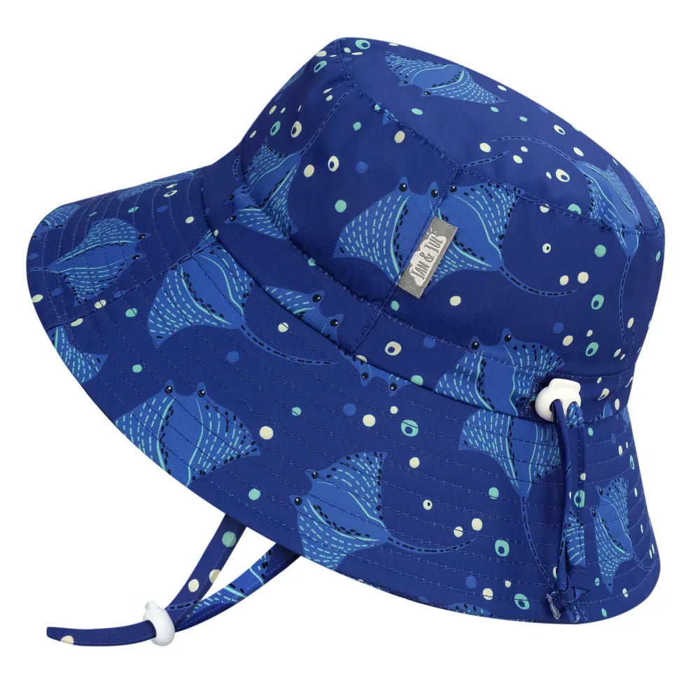Jan + Jul Aqua Dry Bucket Sun Hat for Women & Men - UPF 50+ UV Protection Waterproof Wide Brim Hat - Perfect for Beach, Swimming, Boating & Outdoor Activities