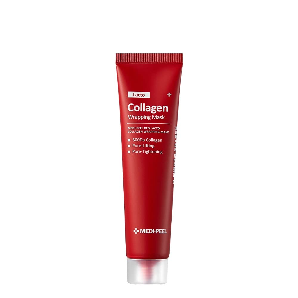 MEDIPEEL Red Lacto Collagen Wrapping Mask - Anti-Aging Face Treatment with Hydration & Firming - 70ml for Spa-Like Skincare at Home