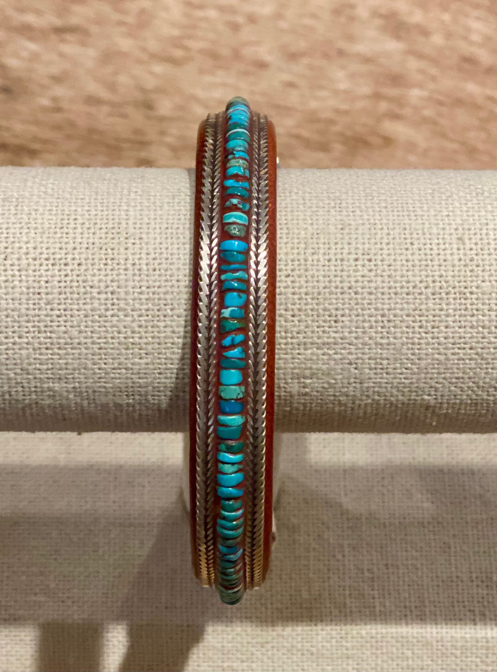 Turquoise and Silver Mini Stone Cuff Bracelet - Handmade Boho Jewelry for Women - Perfect for Festivals, Weddings & Everyday Wear