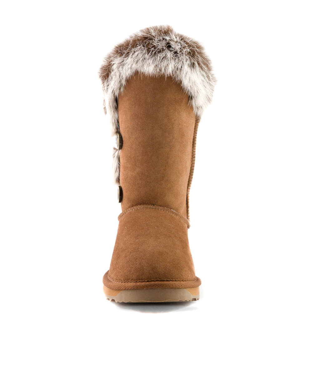 Men's UGG Classic Rabbit Fur Slippers - Cozy Winter Indoor/Outdoor House Shoes for Men