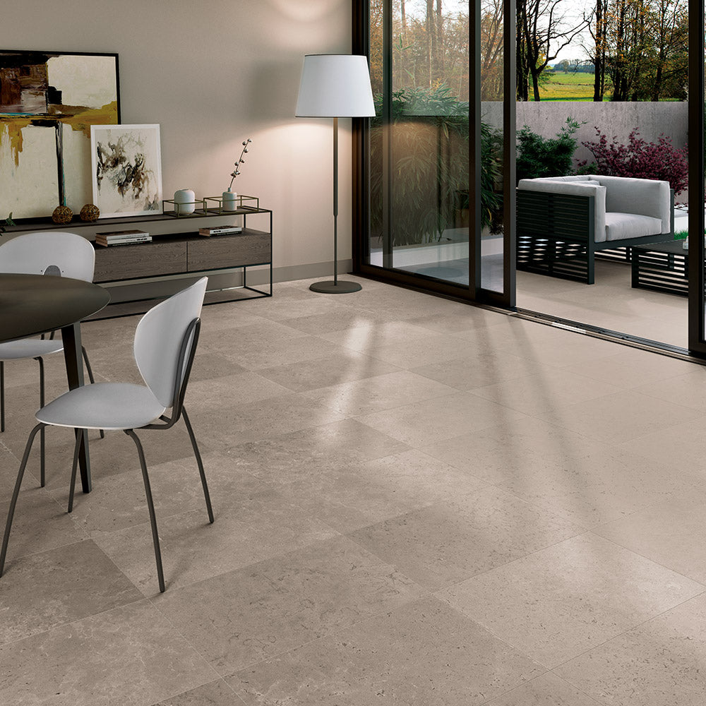 Premium Oslo Taupe 440x660 Outdoor Porcelain Tile - Slip-Resistant, Weatherproof Patio & Garden Flooring for Decks, Poolside & Walkways