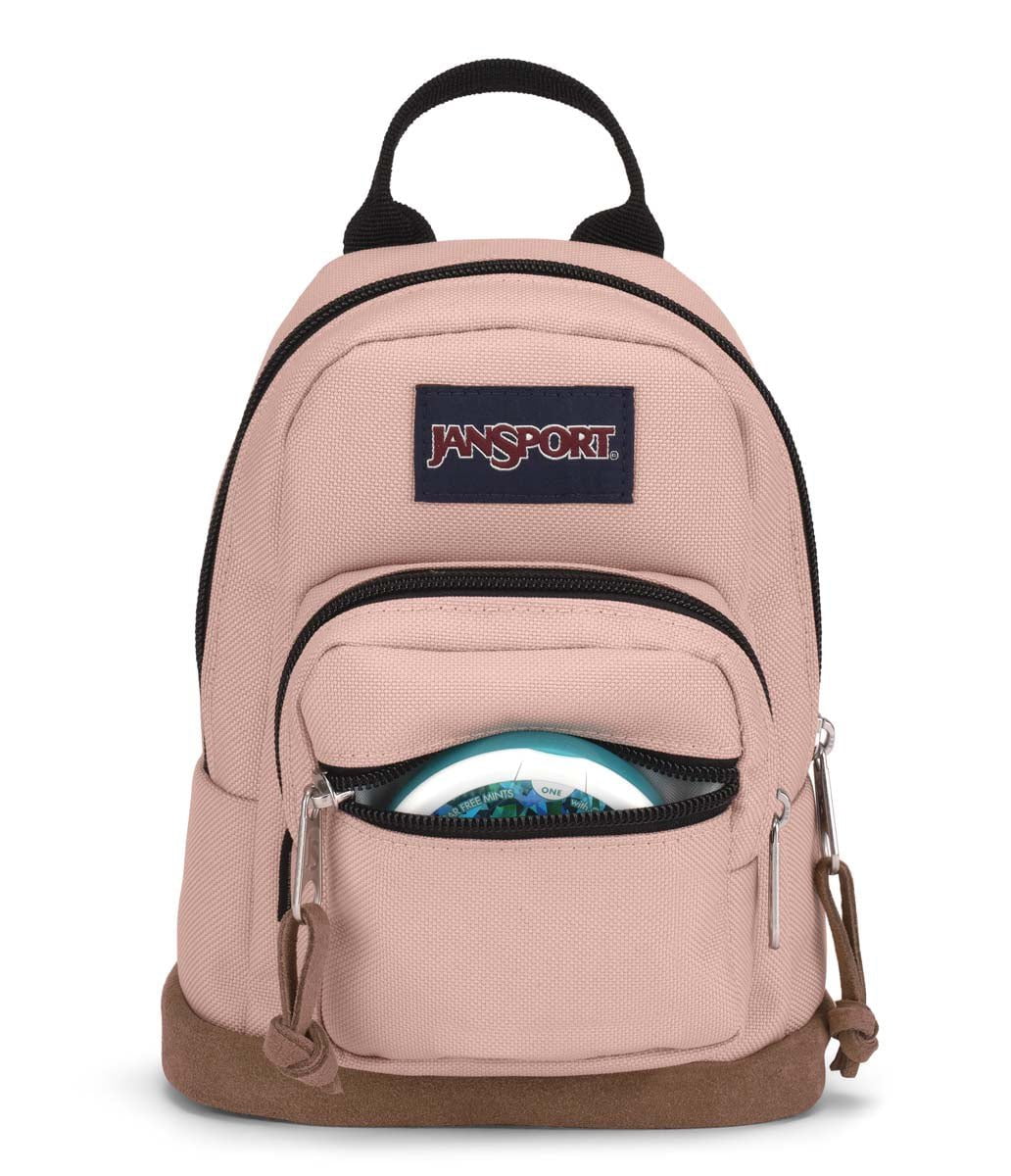 JanSport Right Pack Mini Backpack - Lightweight & Durable School Bag for Women & Teens, Misty Rose Color | Perfect for College, Travel & Everyday Use