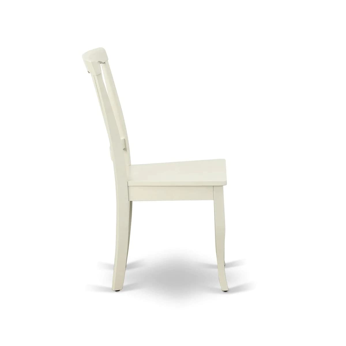 East West Furniture HBAV3-LWH-W 3-Piece Round Dining Table Set with Pedestal Base & 2 Chairs, 42x42 Inch, Linen White - Perfect for Small Kitchen, Breakfast Nook & Cozy Dining Spaces