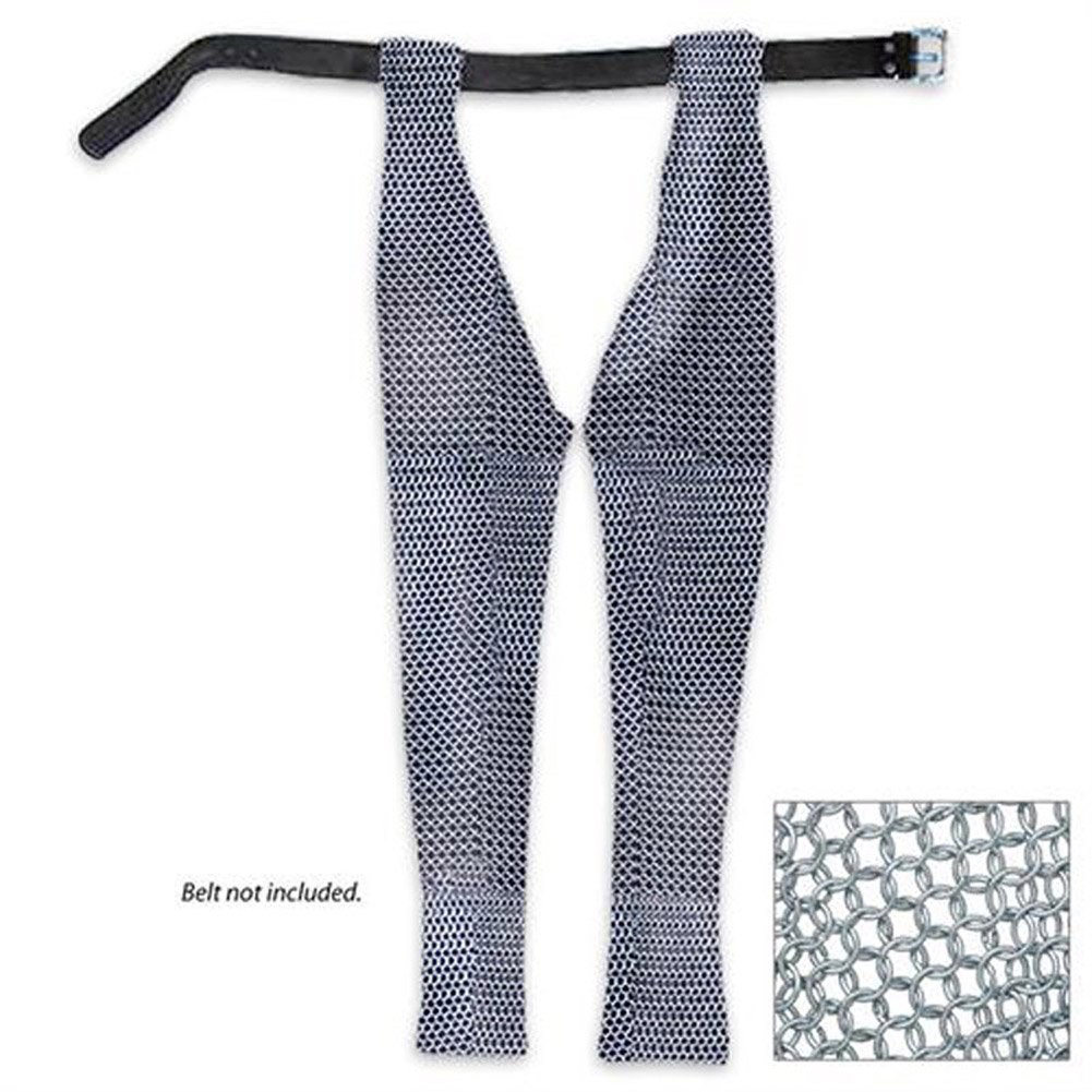 Medieval Chain Mail Leggings for Knights - Silver Battle-Ready Chausses | Authentic Cosplay Armor for Renaissance Fairs, LARP & Historical Reenactments