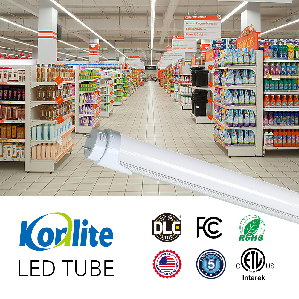 2200 Lumens T8 4ft LED Tube Light - Ballast Bypass, Double Ended, 17W, 4000K, 120-277V (Pack of 50) - Perfect for Commercial Lighting, Warehouses, and Office Spaces