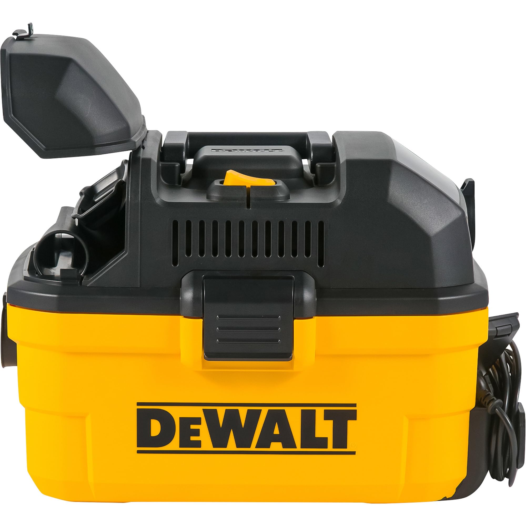 DEWALT DXV04T 4 Gallon Portable Wet Dry Vacuum Cleaner - Powerful Shop Vac for Home, Garage & Car Cleaning | Yellow Industrial Vacuum