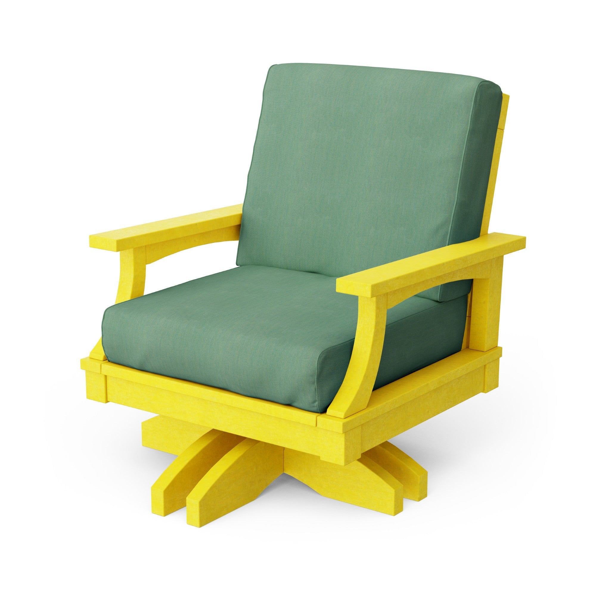 Heritage Deep Seating Swivel Chair - 360° Rotating Patio Lounge Chair with Cushions, Weather-Resistant Outdoor Furniture for Garden, Poolside & Backyard Relaxation