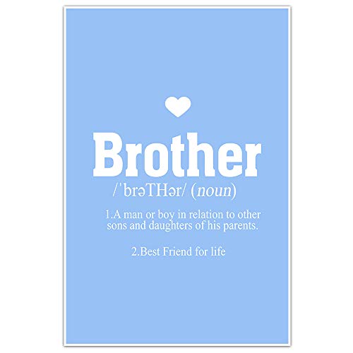 Brother Definition Wall Art - Home Decor for Living Room