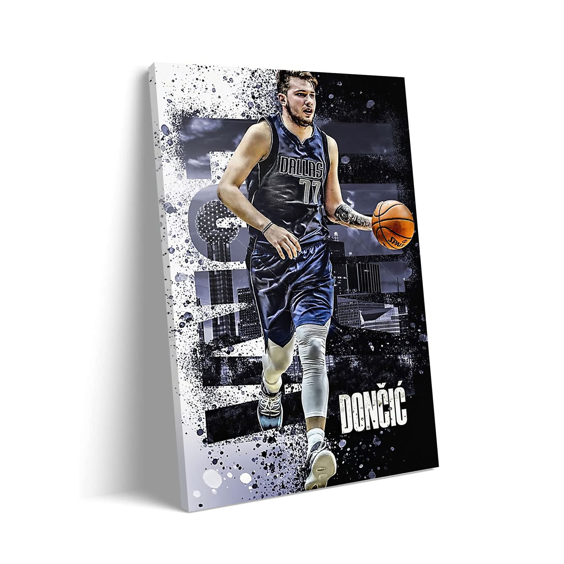 EMXEE Luka Doncic Basketball Canvas Poster - 32x48 Inches Unframed Wall Art for Home, Office & Man Cave Decor