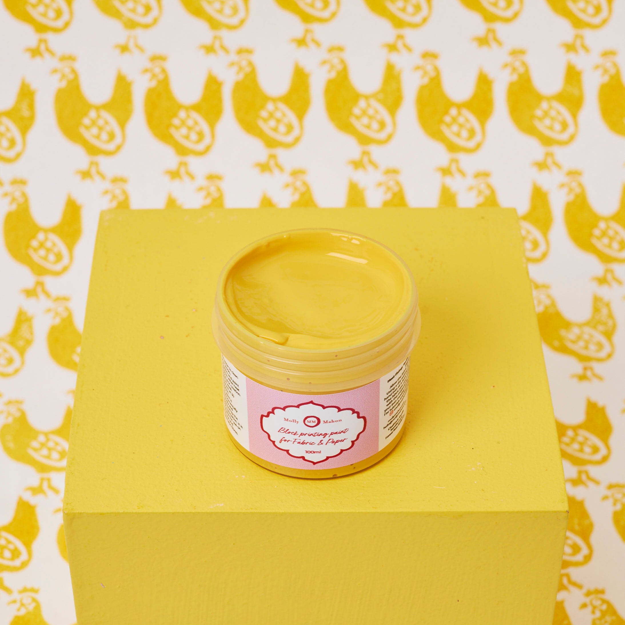 Block Printing Paint Duckling - High-Quality Fabric & Textile Printing Ink for DIY Crafts, Home Decor, and Art Projects | Perfect for Handmade Gifts, Scrapbooking, and Creative Designs