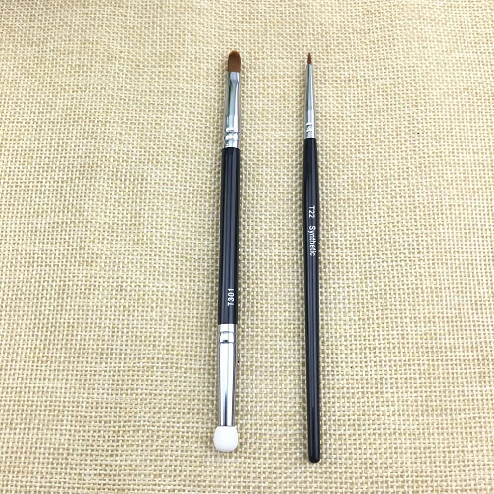 Flat Eyeliner & Eyebrow Brush Set - Concealer & Blending Tool for Flawless Makeup